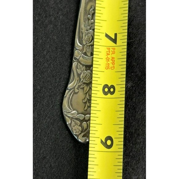 Vintage National Stainless Rose and Leaf Japan Flatware Set 2 Knives 4 Teaspoons - Picture 11 of 12